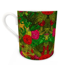 Load image into Gallery viewer, Hand Drawn Floral Seamless Pattern Bone China Mug by The Photo Access