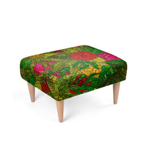 Load image into Gallery viewer, Hand Drawn Floral Seamless Pattern Footstool by The Photo Access