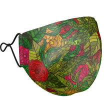 Load image into Gallery viewer, Hand Drawn Floral Seamless Pattern Silk Face Masks by The Photo Access