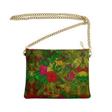 将图片加载到图库查看器,Hand Drawn Floral Seamless Pattern Crossbody Bag With Chain by The Photo Access