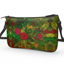 Lade das Bild in den Galerie-Viewer, Hand Drawn Floral Seamless Pochette Double Zip Bag by The Photo Access