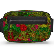 Load image into Gallery viewer, Hand Drawn Floral Seamless Pattern Belt Bag by The Photo Access