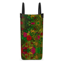 Load image into Gallery viewer, Hand Drawn Floral Seamless Pattern Leather Shopper Bag by The Photo Access
