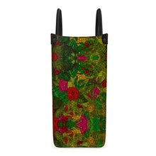 Load image into Gallery viewer, Hand Drawn Floral Seamless Pattern Leather Shopper Bag by The Photo Access