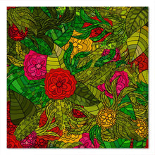 Load image into Gallery viewer, Hand Drawn Floral Seamless Pattern Pocket Square by The Photo Access
