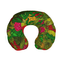 将图片加载到图库查看器,Hand Drawn Floral Seamless Pattern Travel Neck Pillow by The Photo Access
