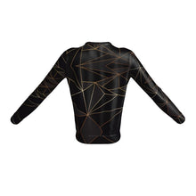 Load image into Gallery viewer, Abstract Black Polygon with Gold Line Sweatshirt by The Photo Access