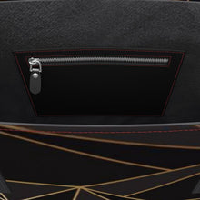 Lade das Bild in den Galerie-Viewer, Abstract Black Polygon with Gold Line Kika Tote by The Photo Access
