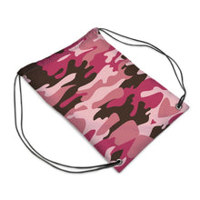 Load image into Gallery viewer, Pink Camouflage Drawstring Sports Bag by The Photo Access