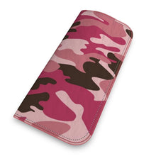 将图片加载到图库查看器,Pink Camouflage Leather Glasses Case by The Photo Access