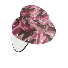 Load image into Gallery viewer, Pink Camouflage Bucket Hat with Visor by The Photo Access