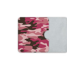 Load image into Gallery viewer, Pink Camouflage Leather Card Case by The Photo Access