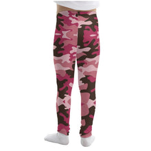 Load image into Gallery viewer, Pink Camouflage Kids Leggings by The Photo Access