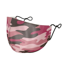 Cargar imagen en el visor de la galería, Pink Camouflage Silk Face Masks by The Photo Access