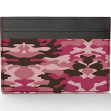 Load image into Gallery viewer, Pink Camouflage Leather Card Holder by The Photo Access
