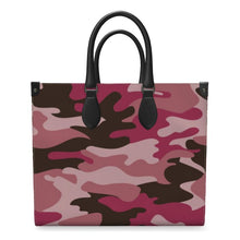 Load image into Gallery viewer, Pink Camouflage Leather Shopper Bag by The Photo Access