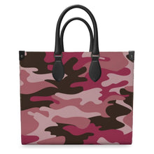 Load image into Gallery viewer, Pink Camouflage Leather Shopper Bag by The Photo Access