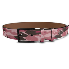 Load image into Gallery viewer, Pink Camouflage Leather Belt by The Photo Access