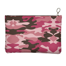 Load image into Gallery viewer, Pink Camouflage Leather Clutch Bag by The Photo Access