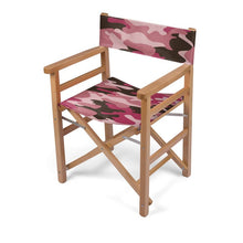 Load image into Gallery viewer, Pink Camouflage Directors Chair by The Photo Access