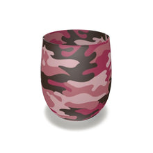 Load image into Gallery viewer, Pink Camouflage Water Glass by The Photo Access
