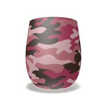 Load image into Gallery viewer, Pink Camouflage Water Glass by The Photo Access