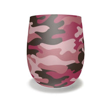 Load image into Gallery viewer, Pink Camouflage Water Glass by The Photo Access