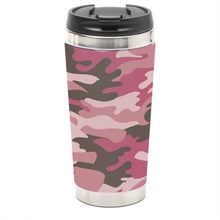 Load image into Gallery viewer, Pink Camouflage Travel Mug by The Photo Access
