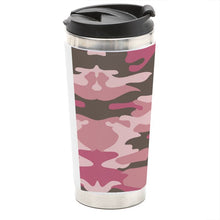 Load image into Gallery viewer, Pink Camouflage Travel Mug by The Photo Access