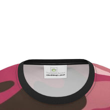 Load image into Gallery viewer, Pink Camouflage Cut and Sew All Over Print T-Shirt by The Photo Access