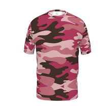 Load image into Gallery viewer, Pink Camouflage Mens Cut and Sew T-Shirt by The Photo Access
