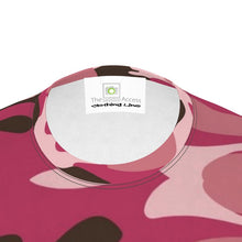 Load image into Gallery viewer, Pink Camouflage Mens Cut and Sew T-Shirt by The Photo Access