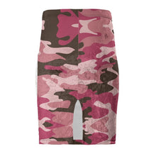 Load image into Gallery viewer, Pink Camouflage Pencil Skirt by The Photo Access