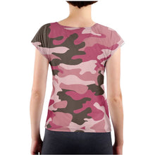 Load image into Gallery viewer, Pink Camouflage Ladies T-Shirt by The Photo Access