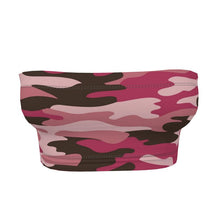 Load image into Gallery viewer, Pink Camouflage Bandeau Tops by The Photo Access