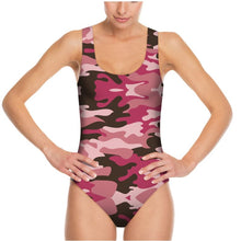 Load image into Gallery viewer, Pink Camouflage Swimsuit by The Photo Access