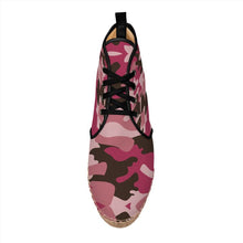 Load image into Gallery viewer, Pink Camouflage Hi Top Espadrilles by The Photo Access