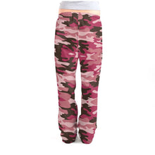 Load image into Gallery viewer, Pink Camouflage Ladies Pajama Bottoms by The Photo Access