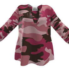 Load image into Gallery viewer, Pink Camouflage Womens Blouse by The Photo Access