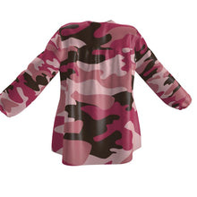 Load image into Gallery viewer, Pink Camouflage Womens Blouse by The Photo Access