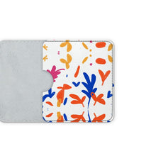Load image into Gallery viewer, Abstract Leaf & Plant Leather Card Case by The Photo Access