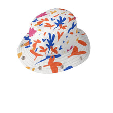 Load image into Gallery viewer, Abstract Leaf & Plant Bucket Hat with Visor by The Photo Access