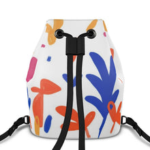 Load image into Gallery viewer, Abstract Leaf & Plant Bucket Backpack by The Photo Access