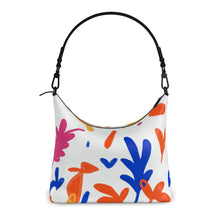 Load image into Gallery viewer, Abstract Leaf & Plant Square Hobo Bag by The Photo Access
