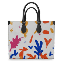 Load image into Gallery viewer, Abstract Leaf & Plant Leather Shopper Bag by The Photo Access