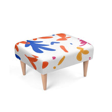 Load image into Gallery viewer, Abstract Leaf & Plant Footstool by The Photo Access