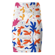 Load image into Gallery viewer, Abstract Leaf & Plant Pencil Skirt by The Photo Access