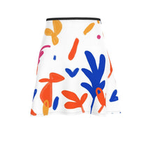 Load image into Gallery viewer, Abstract Leaf & Plant Flared Skirt by The Photo Access