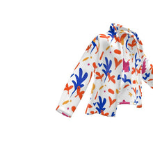 Load image into Gallery viewer, Abstract Leaf & Plant Wrap Blazer by The Photo Access