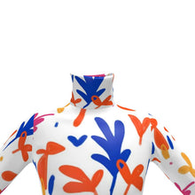 Load image into Gallery viewer, Abstract Leaf & Plant Mens Slim Fit Roll Neck by The Photo Access